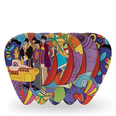 Imagem de Palhetas para guitarra D'Addario Accessories Beatles, colecionáveis dos álbuns dos Beatles, Yellow Submarine, pacote com 10, calibre médio