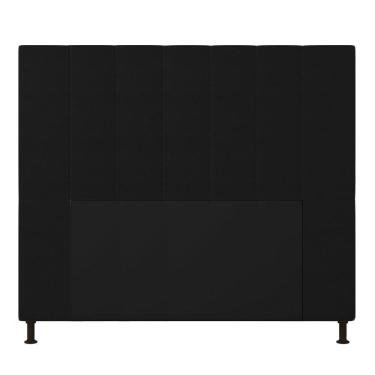 Imagem de Cabeceira Cama Box Casal 140cm Corino Preto