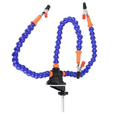 Imagem de Estação de solda de braço Estação de solda de braços flexíveis Camada de tala de 5-50mm Mesa grossa para modelo de aeronave Placa de circuito de controle de voo(Com fã)