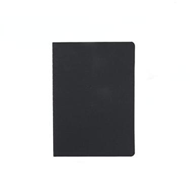 Imagem de Caderno de papel de proteção para os olhos 16k engrossado simples cor sólida estudante Wind B5 bloco de notas em branco grade, preto em branco A5, 10 peças