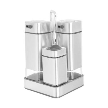 Imagem de Jogo Galheteiro Aurora Spice Mix 3 Peças 220 ml   Home Style