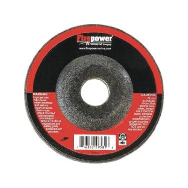 Imagem de Firepower Roda de moagem central deprimida tipo 27 tipo 1423-3151 sem cubo, diâmetro de 10 cm, largura de 1/8 polegada com furo de 5/8 polegada