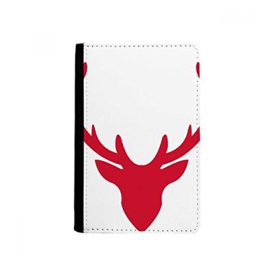 Imagem de Carteira de Natal Alce Avatar Festival Vermelho Porta Passaporte Notecase Burse Capa Carteira Cartão, Multicolor