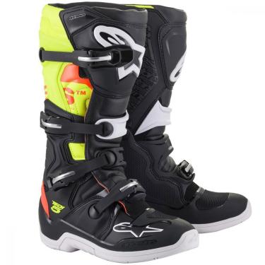 Imagem de Bota Alpinestars Tech 5 Preto/Amarelo Flúor