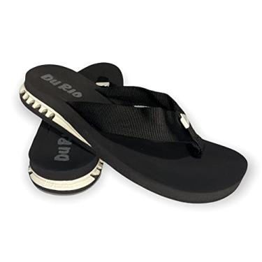 Imagem de Chinelo Masculino Com Salto DuRio Air Para Esporão Fascite Plantar Ortopédico Vegano (Branco, br_footwear_size_system, adult, numeric, wide, numeric_34)