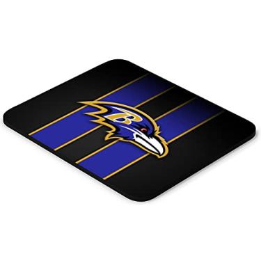 Imagem de Mouse pad para jogos, mousepad de futebol esportivo com base de borracha antiderrapante para laptop computador desktop tapete de jogo de mesa, presente para fãs design de listras azuis