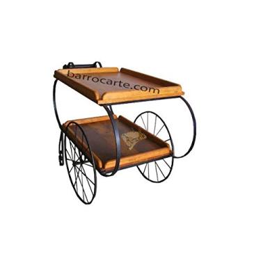 Imagem de Carrinho de Chá em Madeira e Ferro - Cód 1246