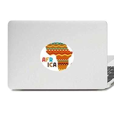 Imagem de Adesivo de vinil com listras de personagens da África Fancy Map Adesivo para laptop