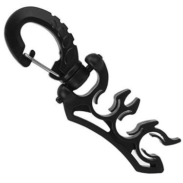 Imagem de LZKW Gancho de fivela com clipe de mergulho, liberação rápida de 360° com gancho para tubo de mangueira de baixa pressão e rotação de 360°, para equipamento de mergulho ao ar livre, acessório de mergulho, acessório de mergulho (gancho de grampo de cacho)