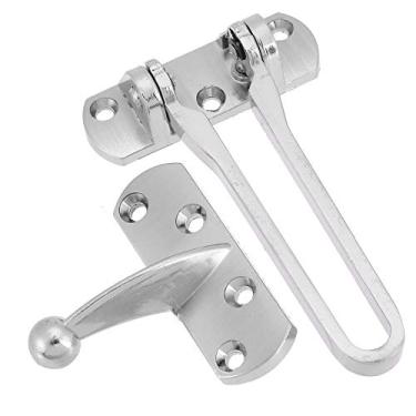 Imagem de Metal Front Front Segurança Segurança Home Hasp Lock Forte Durável Home Chain Chain Guard Catch Porta Fixa a fechadura para ferramentas de secutidade YYDFPIIA