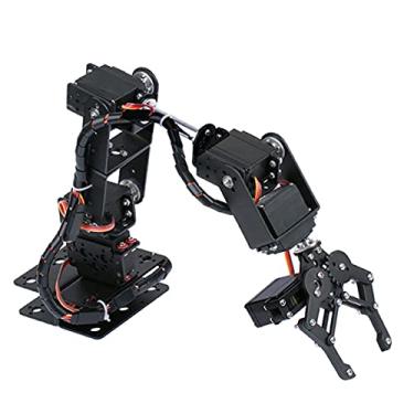 Imagem de Chusui Braço robótico de garra de metal 6DOF com servos kit faça você mesmo braço mecânico braço robótico braçadeira robótica kit de garra com 6 pçs servos braço mecânico e kit de braço robótico de ZL