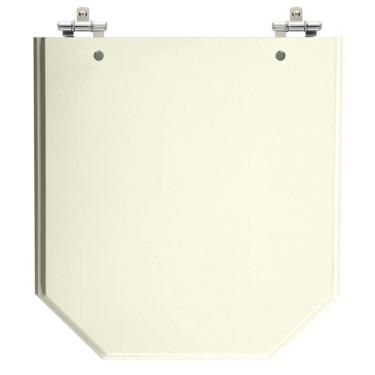 Imagem de Assento Sanitário Atrium Biscuit (Bege Claro) Tampa para Vaso Incepa de Madeira Laqueada