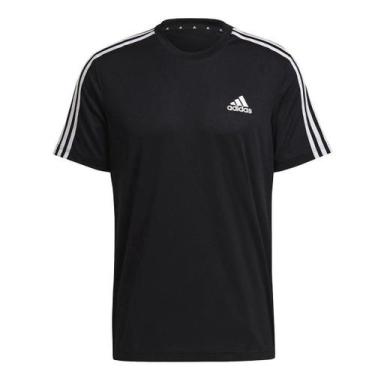 Imagem de Camiseta Adidas Designed To Move Sport 3 Listras Masculina Gm2105
