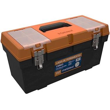 Imagem de Caixa de Ferramentas Baú 50x22x24cm Fechadura de Metal