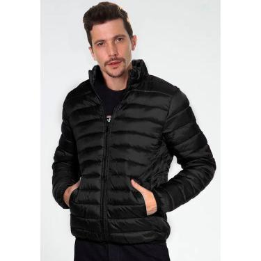 Imagem de Jaqueta Bobojaco Casaco Puffer Nylon Becker Masculino com Bolsos e Capuz Removível