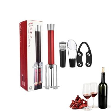 Imagem de Conjunto de abertura de vinho Wino On The Go | Conjunto de abridor de garrafas de vinho com bomba de pressão de ar | Conjunto de presente prático criativo para abridor de vinho para casa ou bar