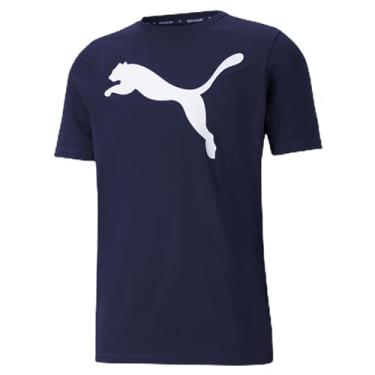 Imagem de PUMA Camiseta Dry Cell Performance Dry Fit Esportiva Treino Academia Masculino, Azul Marinho, P(S)