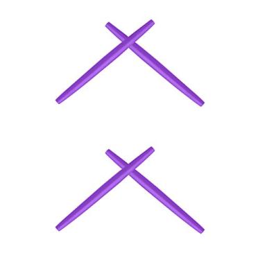 Imagem de 2 pares de meias de substituição para óculos de sol Oakley Transistor OX3085 - Mais opções, Roxo + roxo, One Size