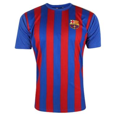 Imagem de Camiseta Barcelona II Masculino - Azul e Vermelho