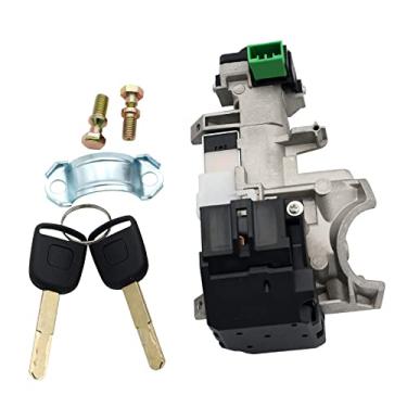 Imagem de Conjunto de cilindro de bloqueio de interruptor de ignição serve para Honda Accord CRV Civic Odyssey FIT 2003-2008 com 2 chaves (chip ID48) Substituir 06350-SAA-G30 35100-SDA-A71