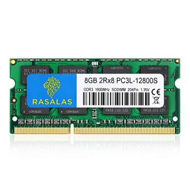 Imagem de Rasalas 8GB DDR3 PC3L-12800S 8GB 1600 MHz DDR3 SODIMM RAM para laptop Intel AMD, MacBook Pro meados de 2012, iMac final de 2012/início/final de 2013, final de 2012/2013, tela Retina 5K, Mac mini