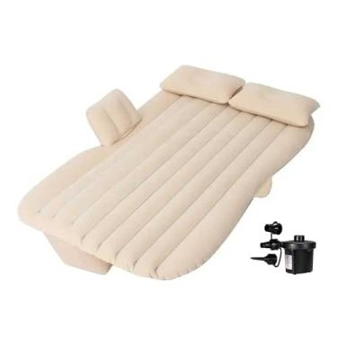 Imagem de VG PLUS, Colchão Cama Inflável para Carro com Bomba Elétrica 12v Bege VG Plus