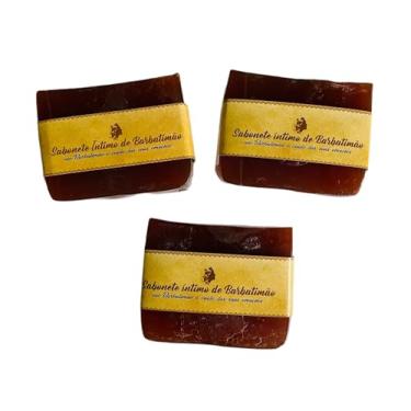 Imagem de 03 Sabonetes Veganos de Barbatimão em Barra 80gr. Produto Artesanal e Vegano