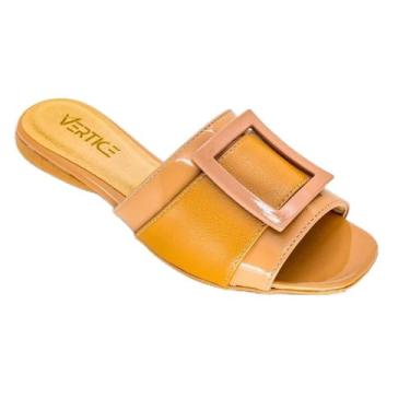 Imagem de Rasteira Flat Feminina Com Fivela - Nude 37