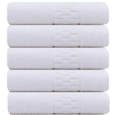 Imagem de Kit 5 Toalhas Banho para Salão de Beleza SPA Hotel Academia 75x140cm - Emcompre