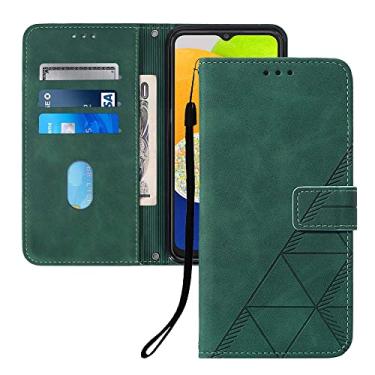 Imagem de Asdsinfor Capa flip para Moto Edge 50 Fusion couro sintético carteira coldre com suporte para cartões fecho magnético à prova de choque Folio Protect Cover para Motorola Edge 50 Fusion. Verde YBS