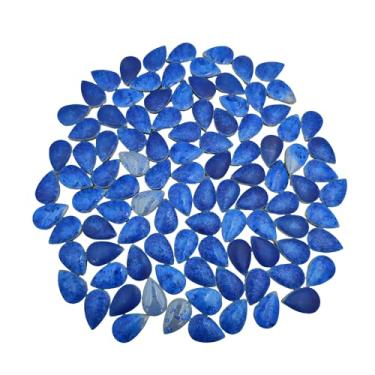 Imagem de 105 peças de azulejos de cerâmica DIY de 2,8 cm x 1,8 cm, peças de azulejo de mosaico de 500 g para kits de fabricação de mosaicos artesanais, projetos de arte, decoração doméstica e externa (azul