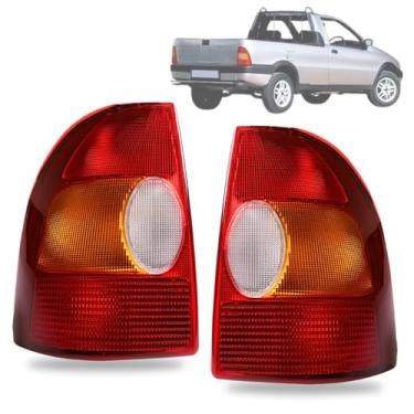 Imagem de Par Lanterna Traseira Tricolor Strada G1 1996 1997 1998 1999 2000