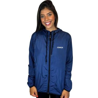 Imagem de Jaqueta Corta Vento Light Feminino Azul WSS Jogador-Feminino