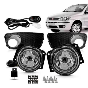 Imagem de Kit Farol De Milha Palio Fire Celebration 07/2010 C/Moldura