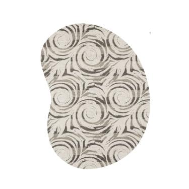 Imagem de Tapete Formato Organico Bean 9213 / 562213 1,40 X 2,00 Cru/Cinza