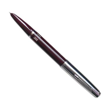 Imagem de Red 601 Resina Corpo Push Cap Vacumatic Caneta-tinteiro F Ponta 0,5 mm com acessório de janela de tinta