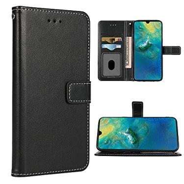 Imagem de FDCWTSH Compatível com Huawei Mate 20 capa carteira alça de pulso cordão couro flip capa suporte suporte acessórios de celular fólio capas de telefone para Huwai Hwauei Havaí Mate20 P20 mulheres