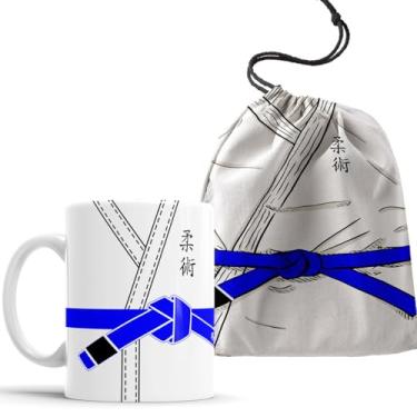 Imagem de Caneca Kimono JIU -JITSU com Faixa Azul + Saquinho