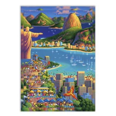 Imagem de Placa Decorativa Rio De Janeiro Ilustração Game Antigo 8 Bit Decoração Poster