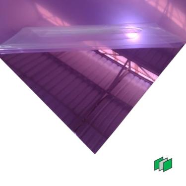 Imagem de Chapa Placa Acrílico Espelhado Espelho Roxo Lilás 2mm (50cm x 50cm)