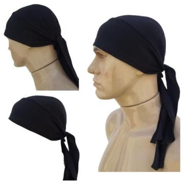 Imagem de Bandana Lenço De Amarrar Chef Garçonete Bar Padaria Uniforme Touca Hig
