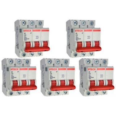 Imagem de Kit C/5 - Disjuntor Steck ''Din'' Tripolar 25A. C