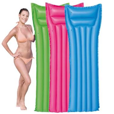 Imagem de Kit 3 Colchões Bronzeador Inflável Boia Piscina Gigante 1.83x0.69m - H