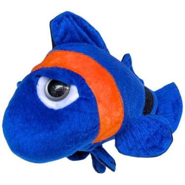 Imagem de Peixe de Pelúcia Marinha Azul 34 cm Antialérgico - Mirante Brasil