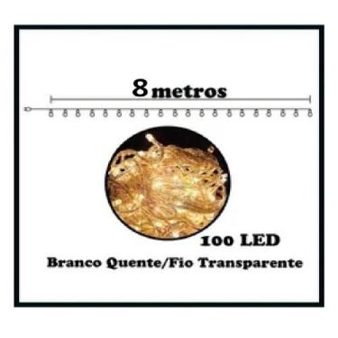 Imagem de Pisca Pisca de Led com 100 Leds Decoração de Natal Casamento Festa - N