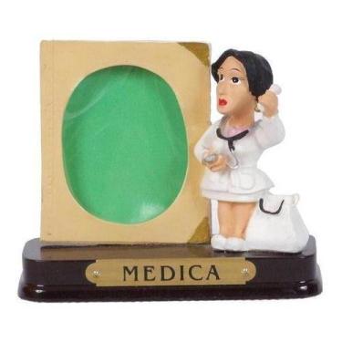 Imagem de Boneco Profissional Medica Miniatura C/ Porta Foto 8 Cm - Zona Livre