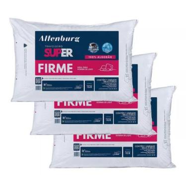 Imagem de Kit 3 Travesseiro Altenburg Suporte Super Firme Lavável 100% Algodão 4