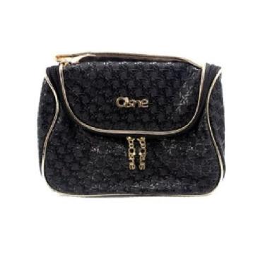 Imagem de Necessaire Bolsa Com Alça para Cosméticos Cisne - Ruby's, Preto