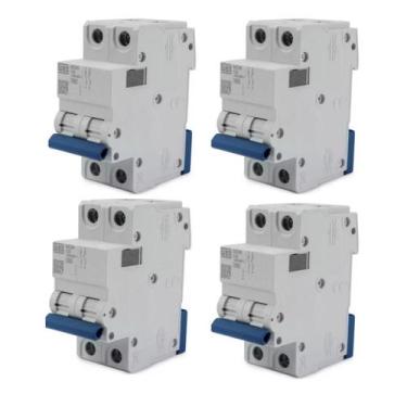 Imagem de Kit 4 unidades - weg disjuntor bipolar 20a curva c c20 mini din 5ka md