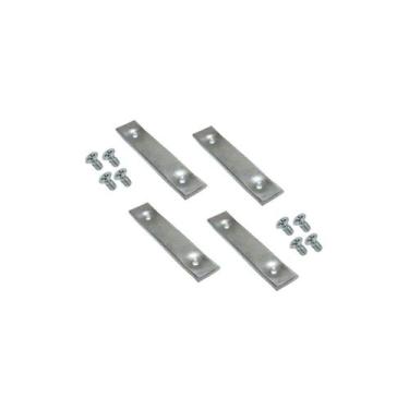 Imagem de Esquadreta 010 de Aço Para Montagem de Portas Jogo Com 4 Peças Rometal